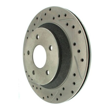 Centric StopTech Select Sport Drilled and Slotted Brake Rotor; Rear Right, StopTech 227.62041R